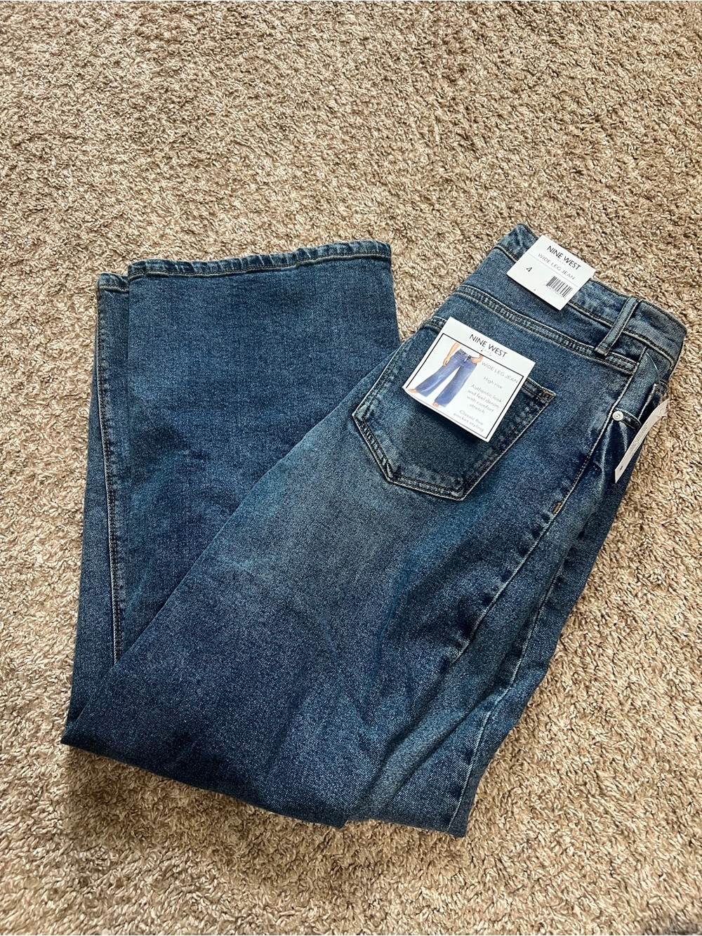 Nine West womens wide Leg jeans